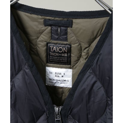 MILITARY WーZIP V NECK DOWN JKT （ブラック）｜詳細画像