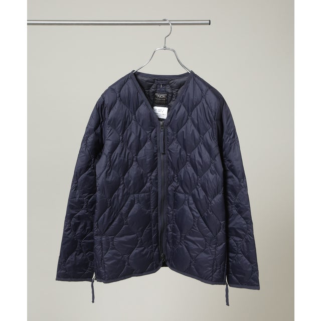 MILITARY WーZIP V NECK DOWN JKT （D.ネイビー1）