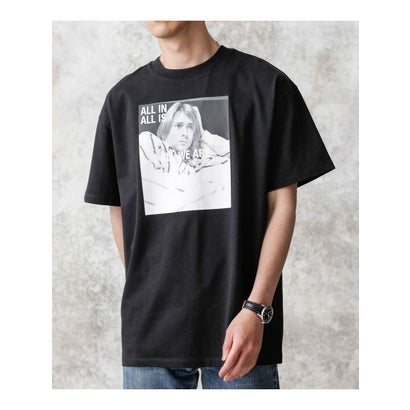 ナノ・ユニバース NANO universe KENJI KUBO フォトTシャツ Kurt （ブラック）｜詳細画像