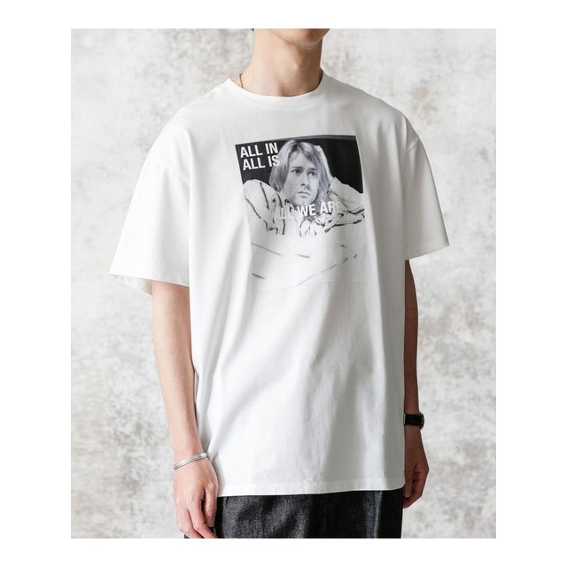 
                    KENJI KUBO フォトTシャツ Kurt （ホワイト）