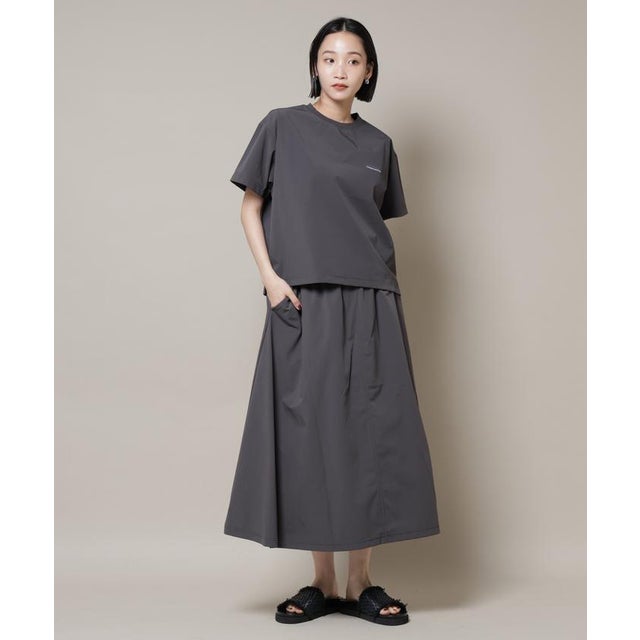 THOUSAND MILE/ショートスリーブTシャツ スカートセット （チャコール3）