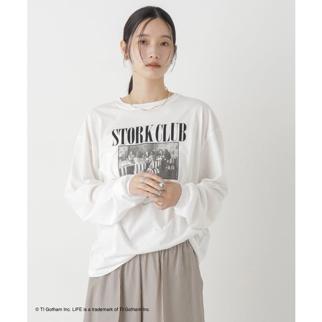 LIFE LS shirts STORKCLUB （ホワイト）