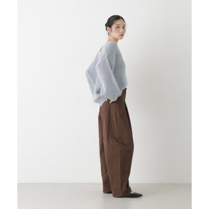 SOMETHING/HANA TUCK CURVE TAPERED （ブラウン）｜詳細画像