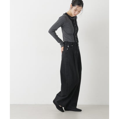 SOMETHING/HANA TUCK CURVE TAPERED （ブラウン）｜詳細画像