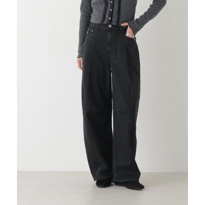 SOMETHING/HANA TUCK CURVE TAPERED（ブラック）｜詳細画像