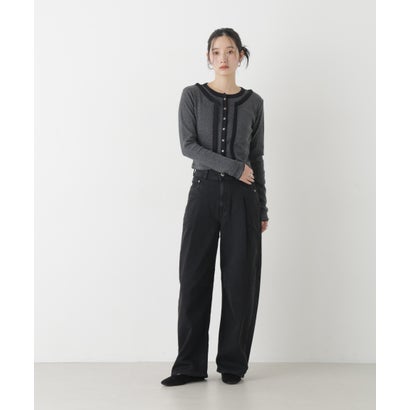 SOMETHING/HANA TUCK CURVE TAPERED（ブラック）｜詳細画像