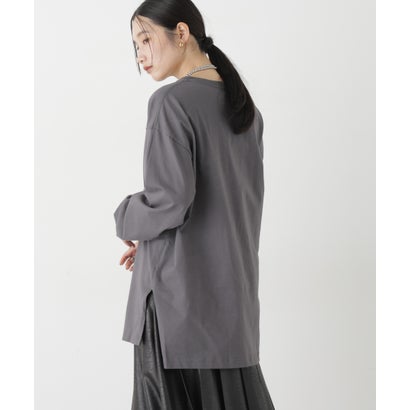 Hanes/1P BEEFY-T for HER ロングスリーブミドルT （ミディアムグレー6）｜詳細画像