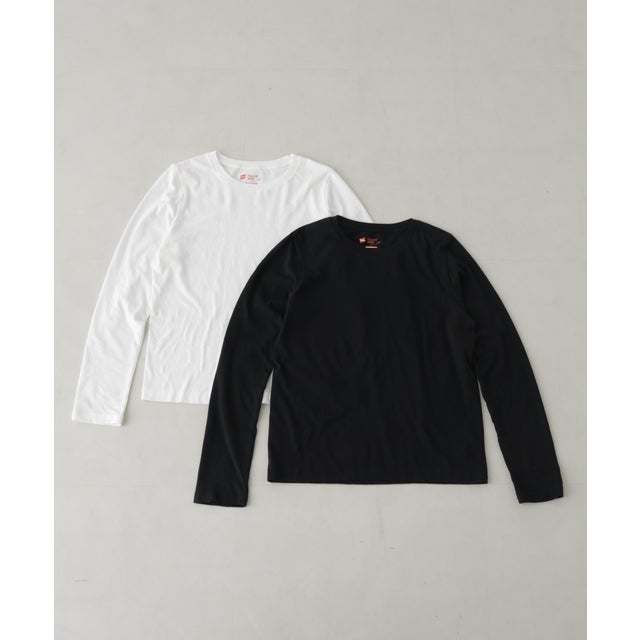 Hanes/2P Japan Fit for HER ロングスリーブT （パターン1）