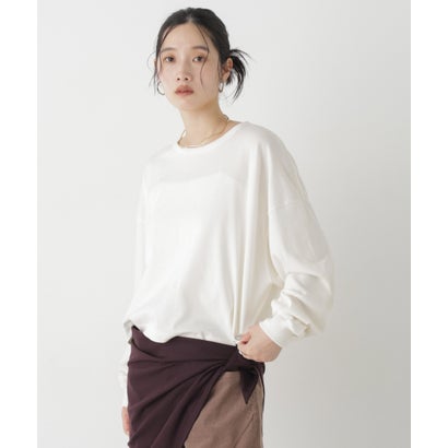 Hanes/1P SHIRO for HER クロップドワイドT （ホワイト）｜詳細画像