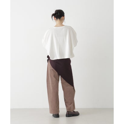 Hanes/1P SHIRO for HER クロップドワイドT （ホワイト）｜詳細画像