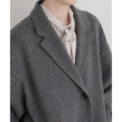 ナノ・ユニバース NANO universe スペリオルメルトンワイドチェスターコート （ベージュ）｜詳細画像