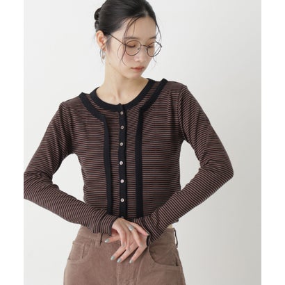 ナノ・ユニバース NANO universe Robert P. Miller/Prib Layer cardigan （ブラウン）｜詳細画像