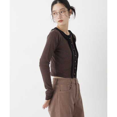 ナノ・ユニバース NANO universe Robert P. Miller/Prib Layer cardigan （ブラウン）｜詳細画像