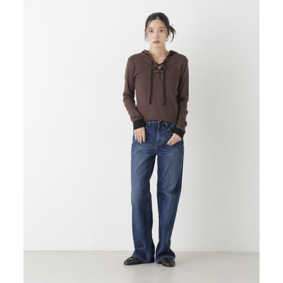 Robert P. Miller/Prib Henley hoodie （ブラウン）｜詳細画像