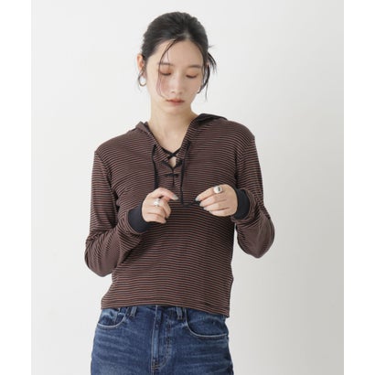 Robert P. Miller/Prib Henley hoodie （グレー）｜詳細画像