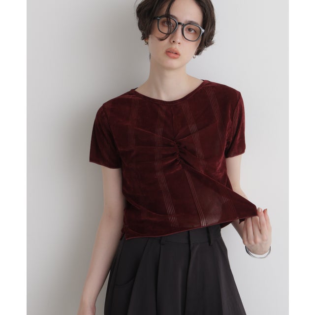 Robert P. Miller/別注 フロッキーメッシュT（ボルドー3）