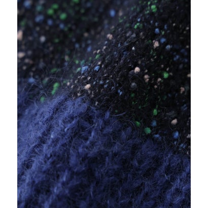 ナノ・ユニバース NANO universe 「STEVELOUR」ランダムボーダーリラックスニット （ネイビー）｜詳細画像