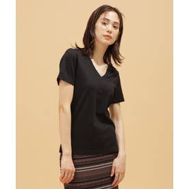 LB.03/Anti Soaked 汗染み防止 VネックTシャツ 半袖 ブラック