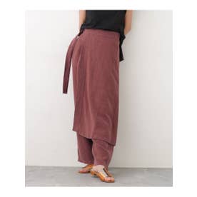 【R JUBILEE】Apron－skirt Pants （テラコッタ）