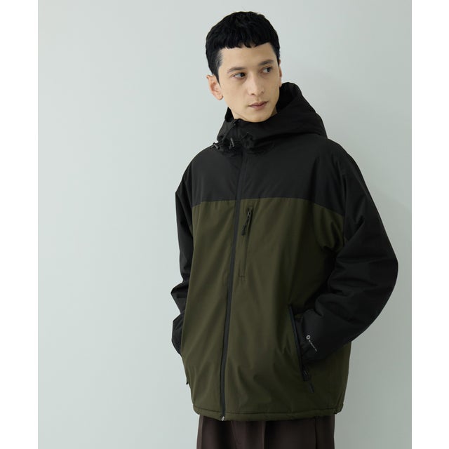 シャットアウター 裏シャギーパーカー （カーキ）