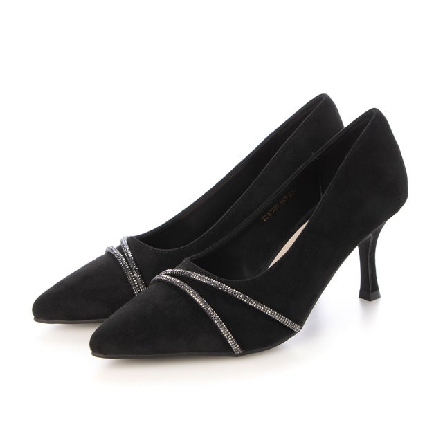 
                    Irene Cubic Pointed Pumps （BLACK）