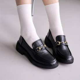 Square Chunky Loafer （BLACK）