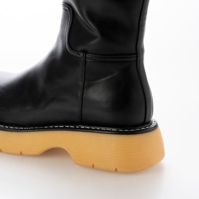 ナチュラルフレックス NATURAL FLEX Color Combination Long Boots （BLACK）｜詳細画像