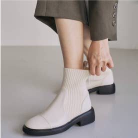 Ankle Socks Boots （IVORY）