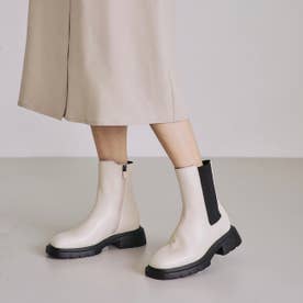 Square Ankle Boots （IVORY）