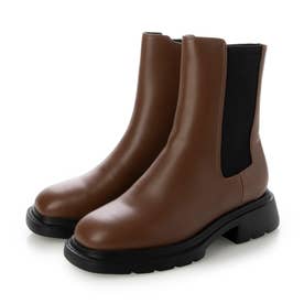 Square Ankle Boots （BROWN）
