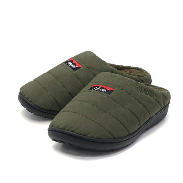 正規取扱店 サンダル メンズ レディース 冬 スリッパ スブ 靴 シューズ 冬用 難燃 ボア キャンプ ナンガ×スブ コラボ NANGA×SUBU ヒノック ウィンター サンダル NA2443-3E106 （KHA）