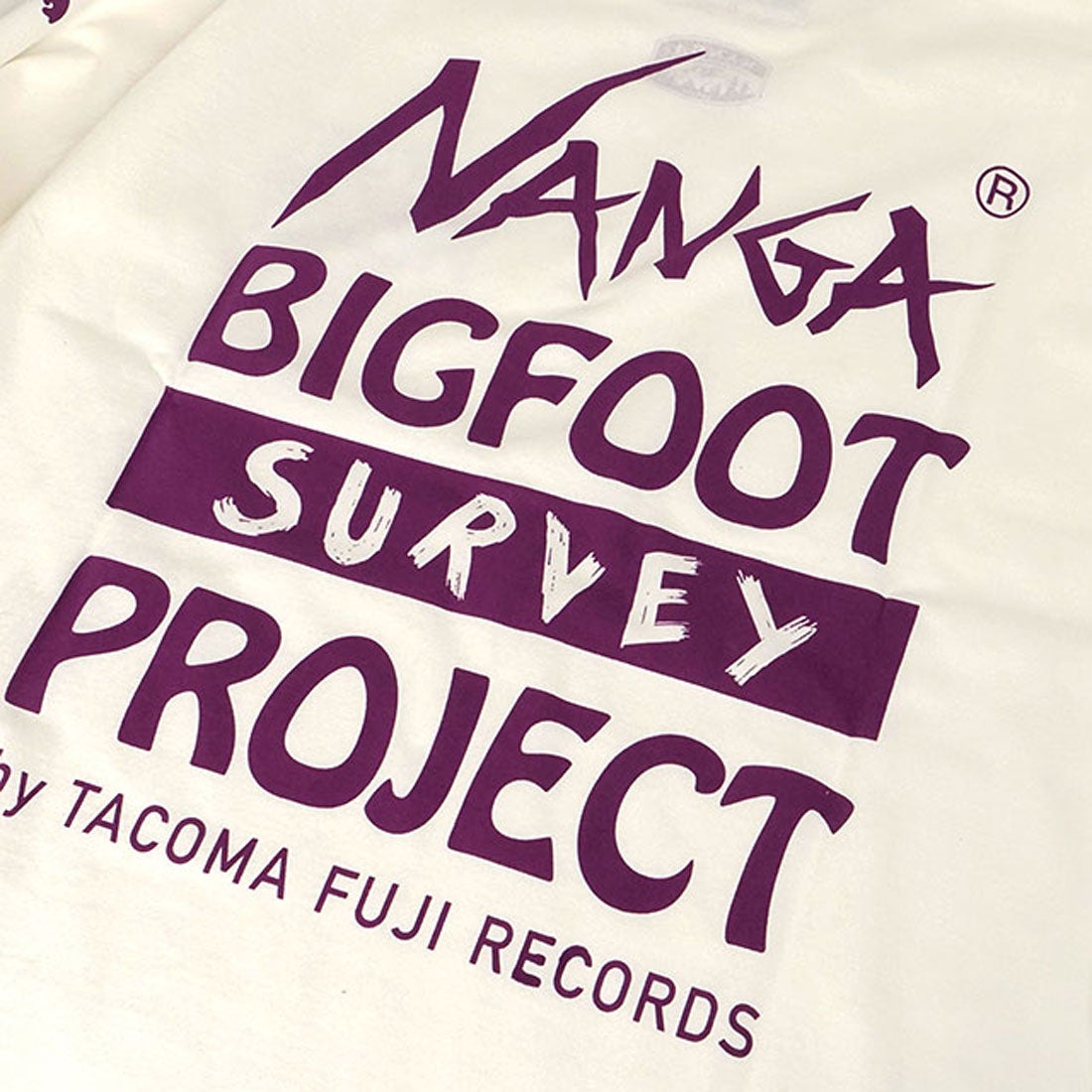 ナンガ NANGA TACOMA FUJI RECORDS BIGFOOT SURVEY PROJECT LOGO L/S 