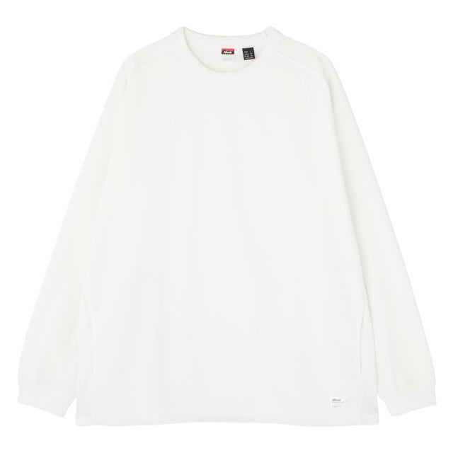 Tシャツ 長袖 ロンT カットソー エコハイブリッド オーバーサイズ ロングスリーブTシャツ メンズ 無地 ECO HYBRID OVERSIZED L/S TEE NW2411-1G808 （ホワイト）