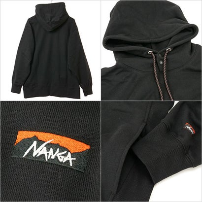 ECO HYBRID MINI BOX LOGO EMBROIDERY SWEAT HOODIE P.BLK [NW2441-1F014] （P.BLK）｜詳細画像