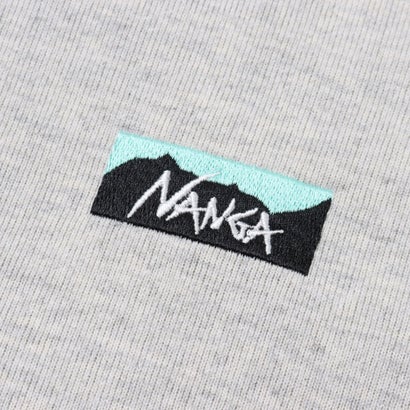 ナンガ NANGA ECO HYBRID BOX LOGO EMBROIDERY TEE （ブラック）｜詳細画像