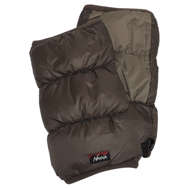 ダウン リストゲイター ハンドウォーマー 手袋 グローブ スマホ対応 指なし 防寒 MOUNTAIN LODGE DOWN WRIST GAITERS N2620-3G141A （モカ）