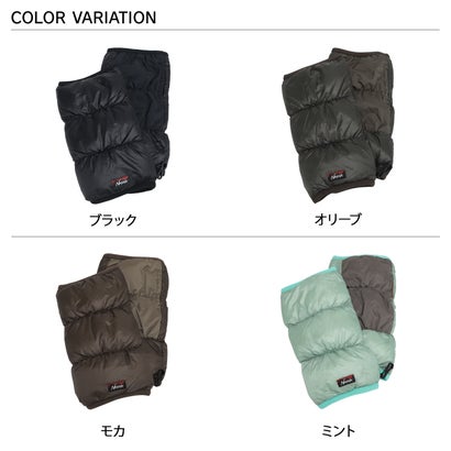ダウン リストゲイター ハンドウォーマー 手袋 グローブ スマホ対応 指なし 防寒 MOUNTAIN LODGE DOWN WRIST GAITERS N2620-3G141A （ブラック）｜詳細画像