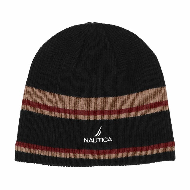 LINE KNIT BEANIE （BLACK）