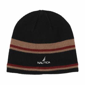 LINE KNIT BEANIE （BLACK）