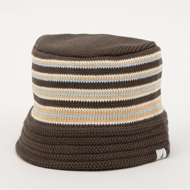 KNIT BUCKET HAT （GRAY）