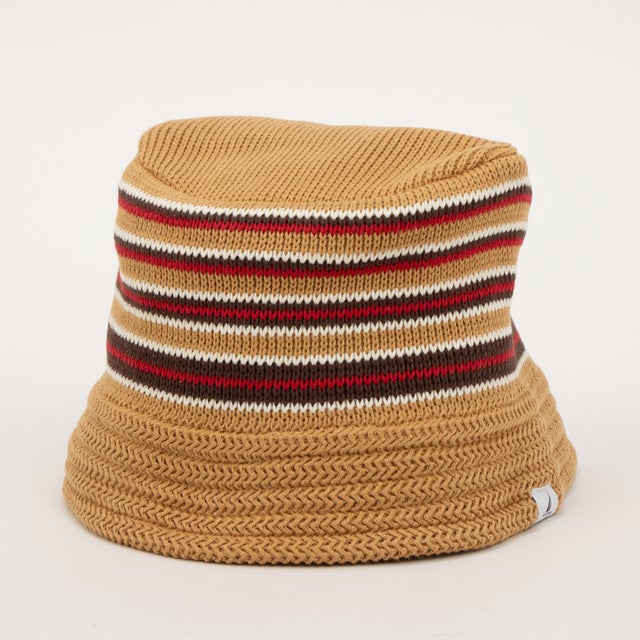 KNIT BUCKET HAT （BROWN）