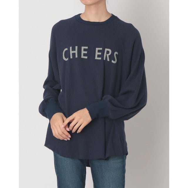 ラフィーコットンワッフル CHEERSプリントハウストレーナー （73）