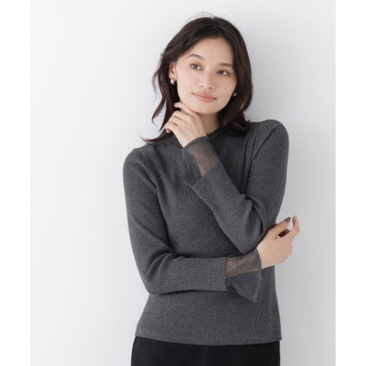 ナチュラルビューティーベーシック NATURAL BEAUTY BASIC 【AneCan 12月号掲載】イタリーウールベーシック Vネックニット （クロ）｜詳細画像