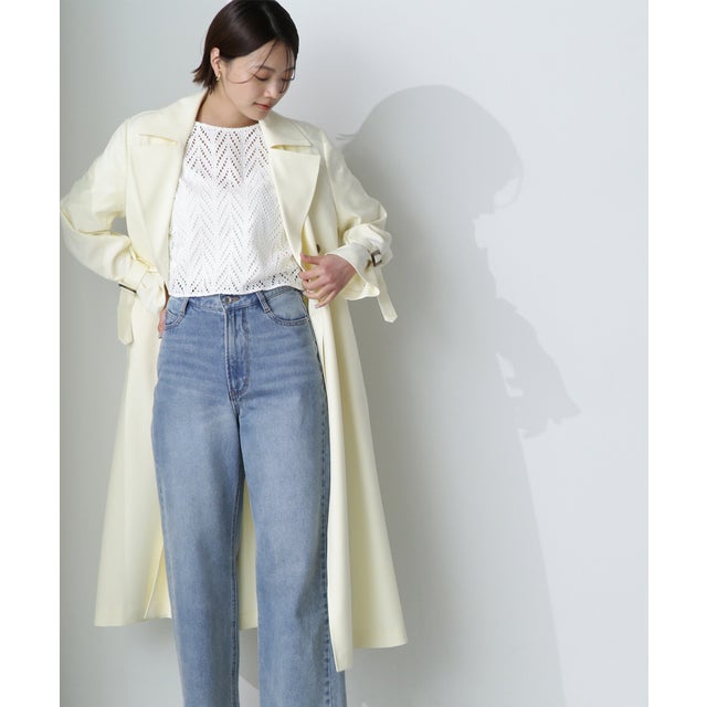 クリアツイルレディトレンチコート 24SS （パウダーイエロー）
