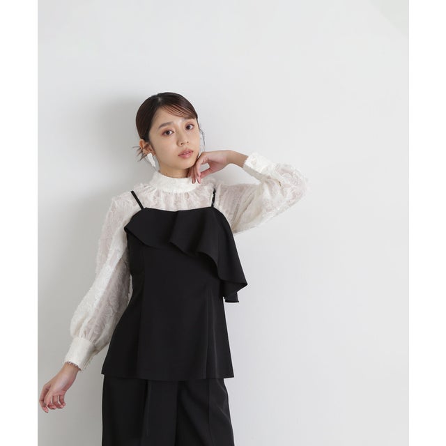 ラッフル SETUP キャミソール 24AW （クロ）