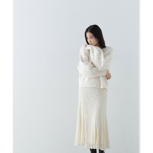 バルファスレースマーメイドスカート 24AW （アイボリー1）