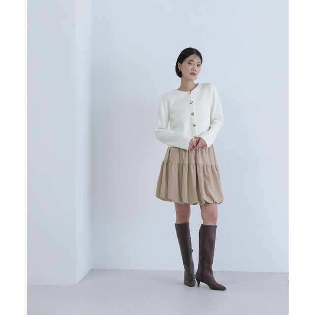 バルーンミニスカート （ベージュ）