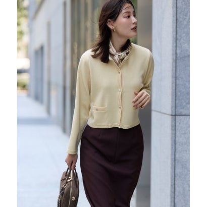 ナチュラルビューティーベーシック NATURAL BEAUTY BASIC シルクブレンドカーディガン （アイボリー1）｜詳細画像