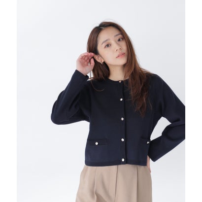 ナチュラルビューティーベーシック NATURAL BEAUTY BASIC シルクブレンドカーディガン （アイボリー1）｜詳細画像