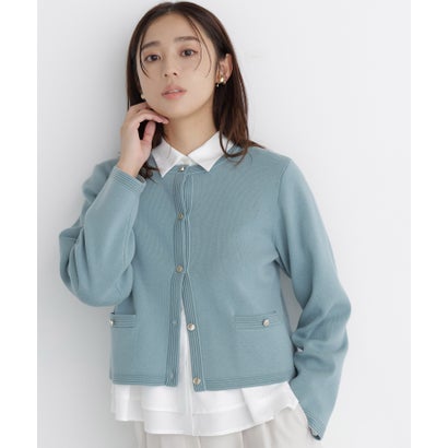 ナチュラルビューティーベーシック NATURAL BEAUTY BASIC シルクブレンドカーディガン （アイボリー1）｜詳細画像